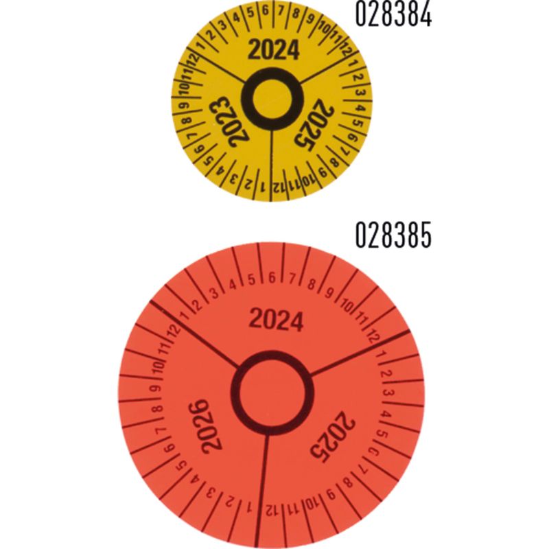 Artikelhauptbild ZARGES Prüfplakette Gelb 828384
