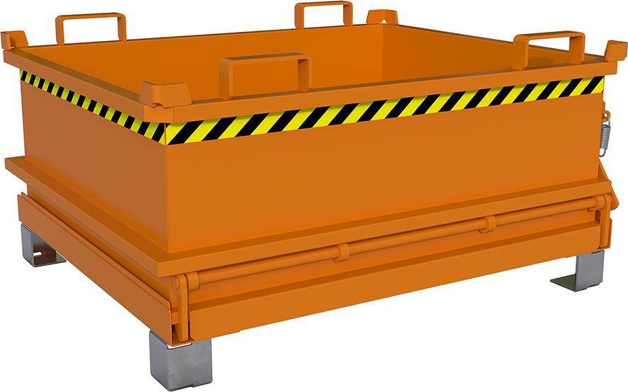Bauer Südlohn Mini-Klappbodenbehälter MSB 400, lackiert, Gelborange
