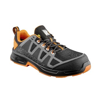 BIG RUNNEX® S3S ESD-Sicherheitshalbschuhe ActionStar, schwarz/grau/orange