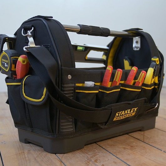 Stanley FatMax Offene Werkzeugtasche 18 Zoll 1-93-951 mit Stahlrahmen und Schultergurt