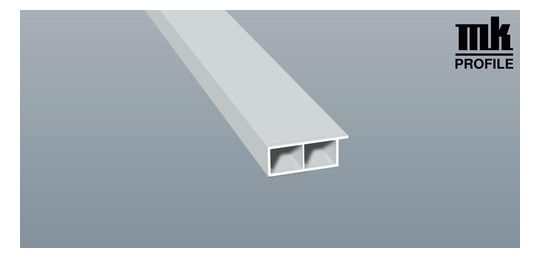 MENKE Kammerprofil 40x15 mm SK 6,00 m foliert mit Nase JET BLACK