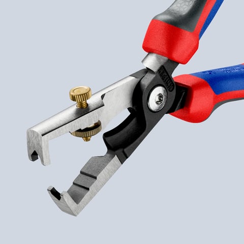 Knipex StriX® Abisolierzange mit Kabelschere 13 62 180 schwarz atramentiert
