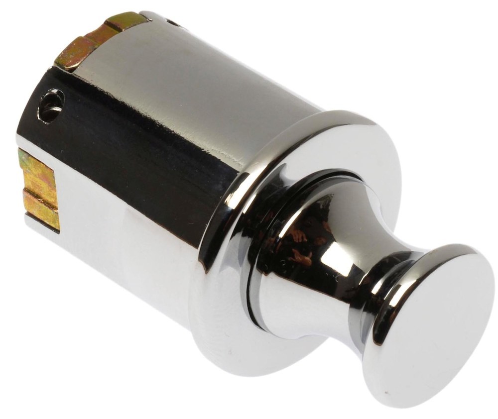 Format Moby Druckknopf-Verriegelung, m. Fallenfunktion, verchromt pol.