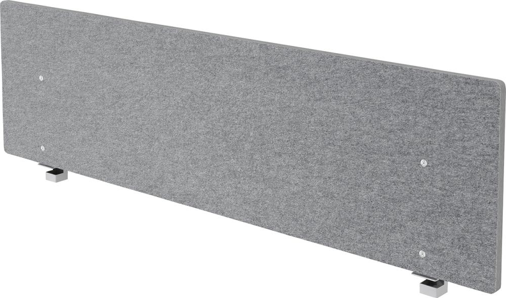 Hammerbacher Akustik-Trennwand ARW18 für 180er Tisch grau-meliert, Filzoptik