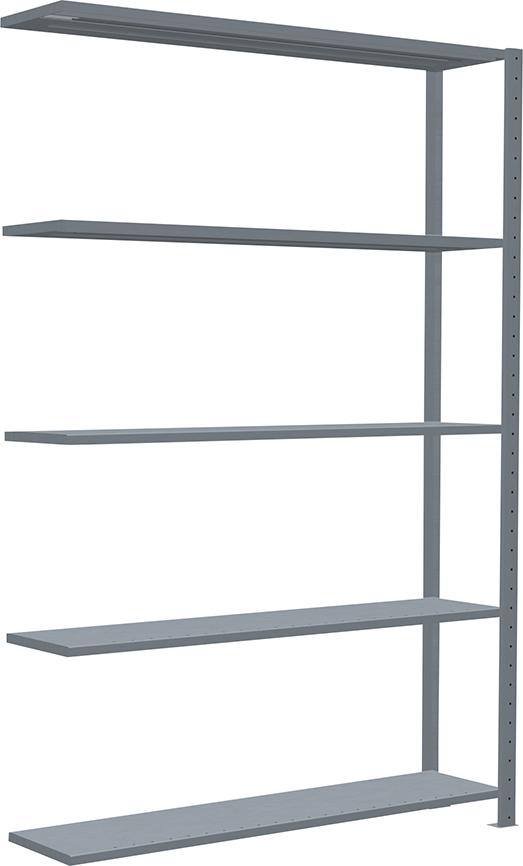 SCHULTE Lagertechnik Steckregal B1300xT300xH2000 mm Anbaufeld 5 Böden vzk Fachlast 250kg