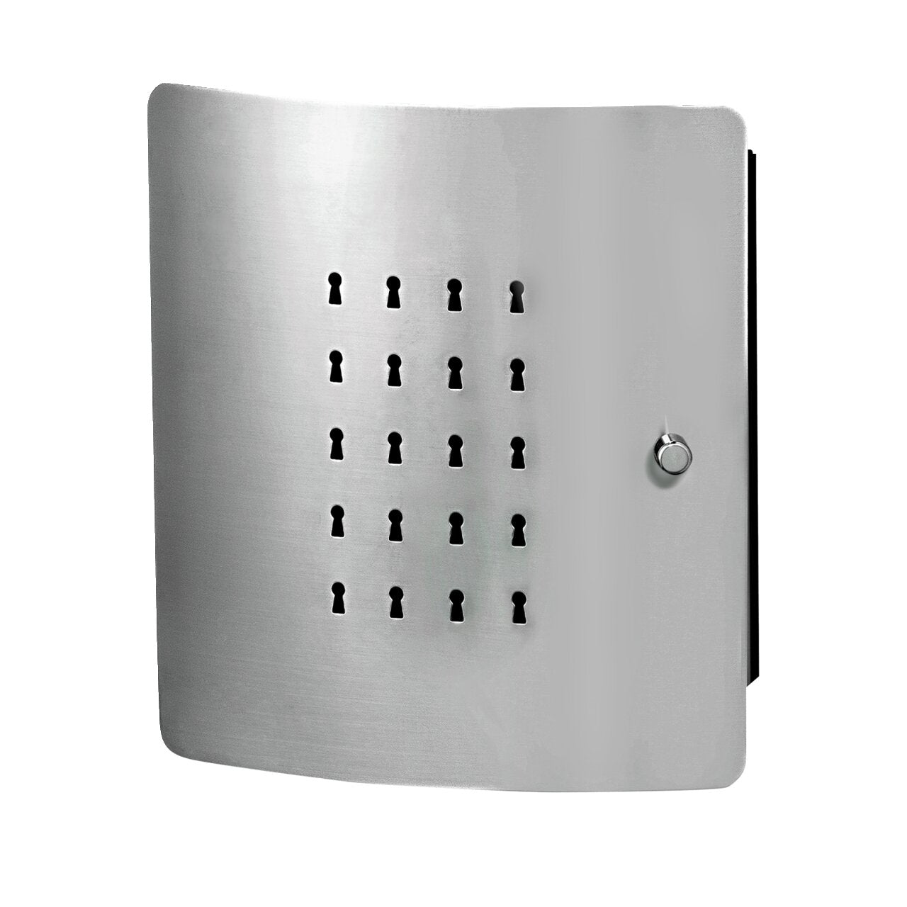 Burg Wächter Schlüsselbox SLOT 6220/10 Ni Edelstahl schwarz mit 10 Haken