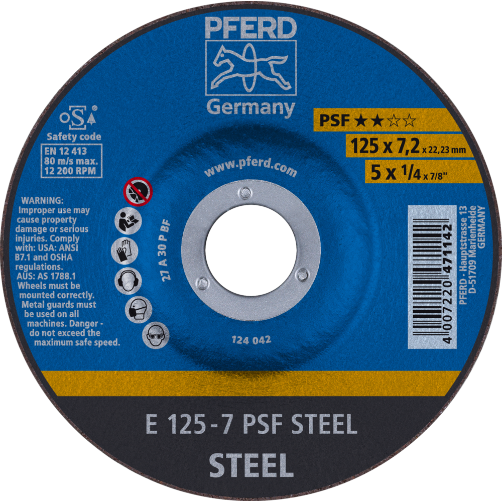 Pferd Schruppscheibe E 125