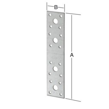 Vormann Flachverbinder 180x40 mm Stahl sendzimirverzinkt CE