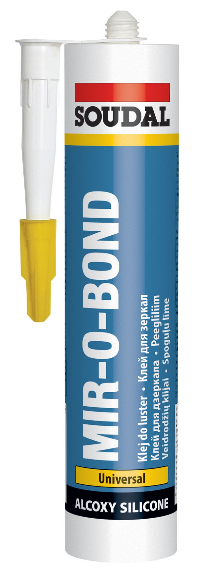 Soudal MIR-O-BOND Silikon-Klebstoff für Spiegel 310ml hellgrau