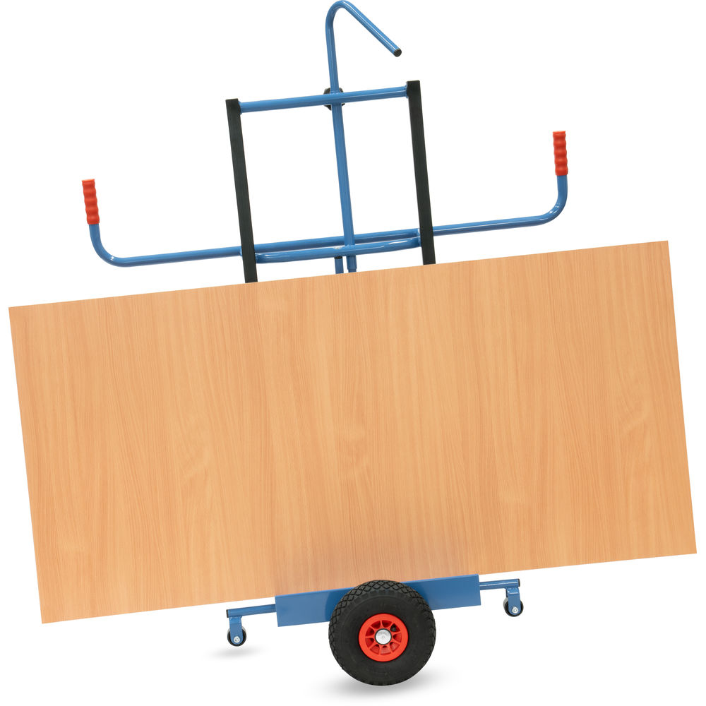 Fetra Plattenkarre 2076 Luftbereifung 350kg Stahl blau