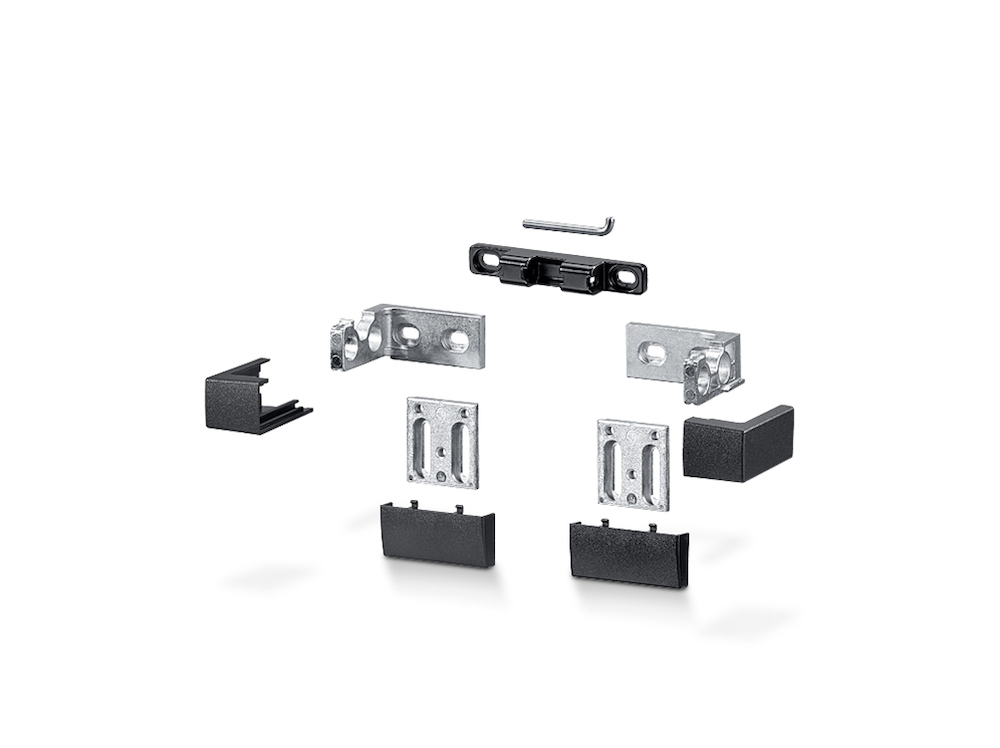 Produktbild RWA-Konsolensatz, f.Kett.antr., Slimchain, B, DL-R, Aluminium, RAL 9005 lackiert