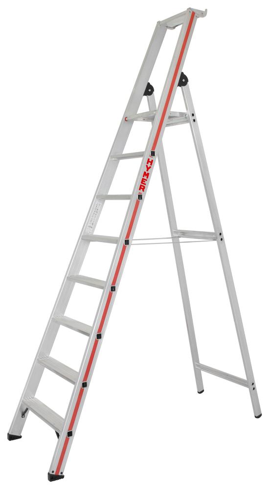 Produktbild Hymer Stufenstehleiter, mit Plattform, einseitig begehbar