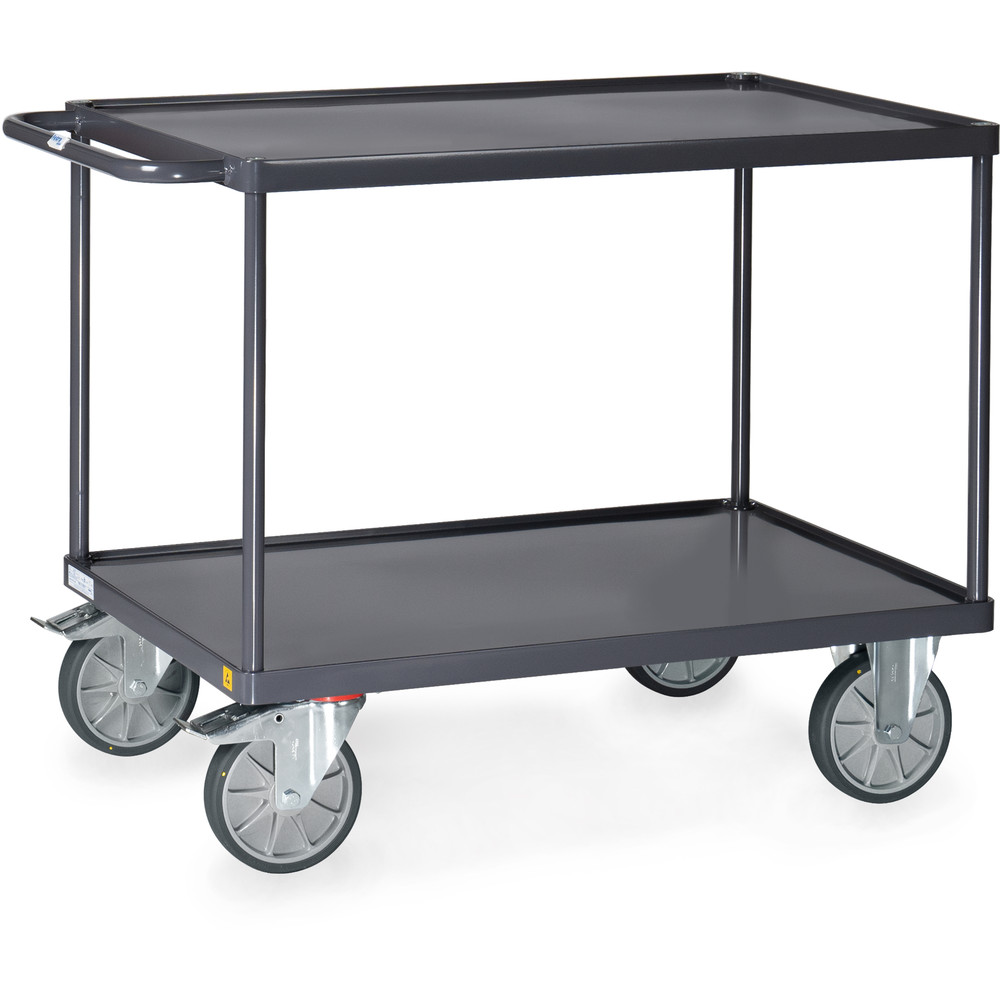 Fetra ESD-Tischwagen 9400W Stahlblech Wannen Ladefläche 850x500mm