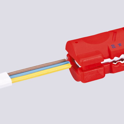 Knipex Abmantelungswerkzeug für Flach- und Rundkabel 16 64 125 SB