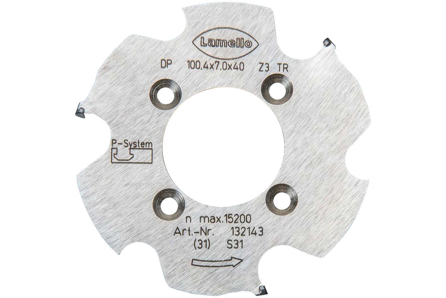 Lamello P-System Nutfräser CNC DP Ø100.4x7xØ40 mm Z3