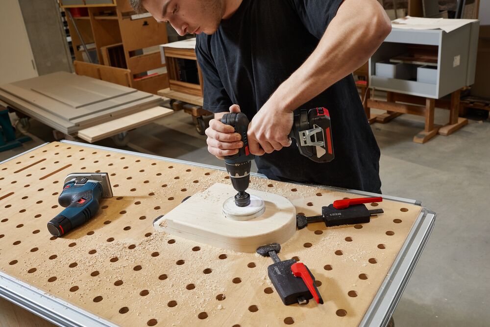 Bessey Waagrecht-Niederzugspanner WNS-SET-MFT für Multifunktionstische 20mm Lochdurchmesser 750N Spannkraft