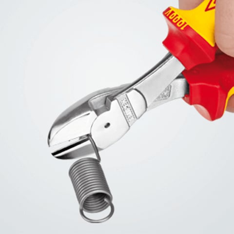 Knipex Kraft-Seitenschneider 74 06 180 VDE-geprüft 180 mm Chrom-Vanadium-Stahl