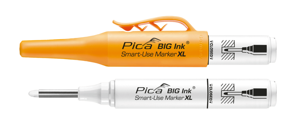 Pica BIG Ink Smart Use Marker XL weiß Rundspitze 1-4 mm