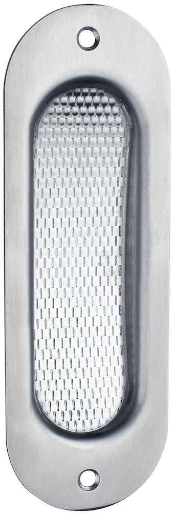 FORMAT Schiebetürmuschel für Holztüren, oval, Aluminium
