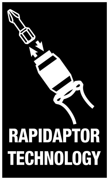 Bit handholder with Rapidaptor quick-release chuck, Schablone