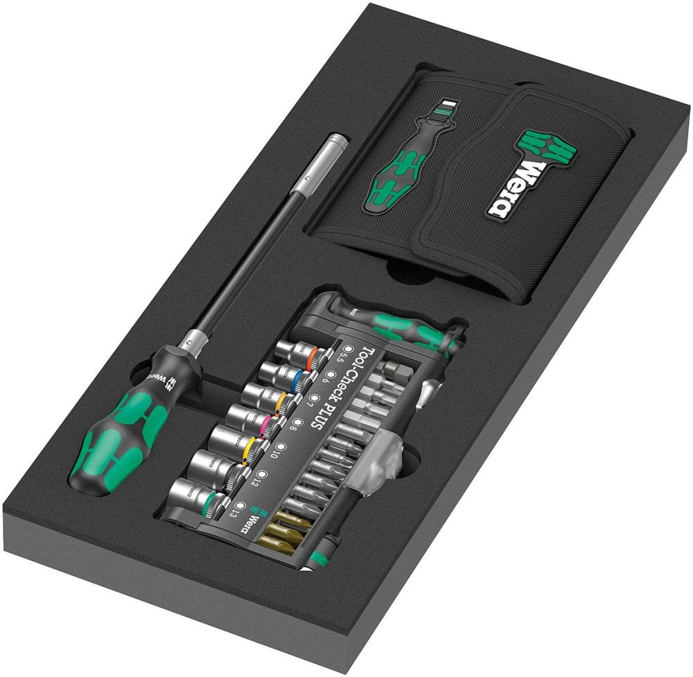 Wera 9750 Schaumstoffeinlage Kraftform Kompakt und Tool-Check PLUS Set 1