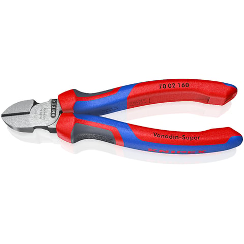 Knipex Seitenschneider 70 02 160 160mm Präzisionsschneiden Comfort-Griffe Vanadin-Elektrostahl