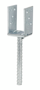 Vormann Stützschuh 071325000CE 60-140 mm Stahl blau verzinkt