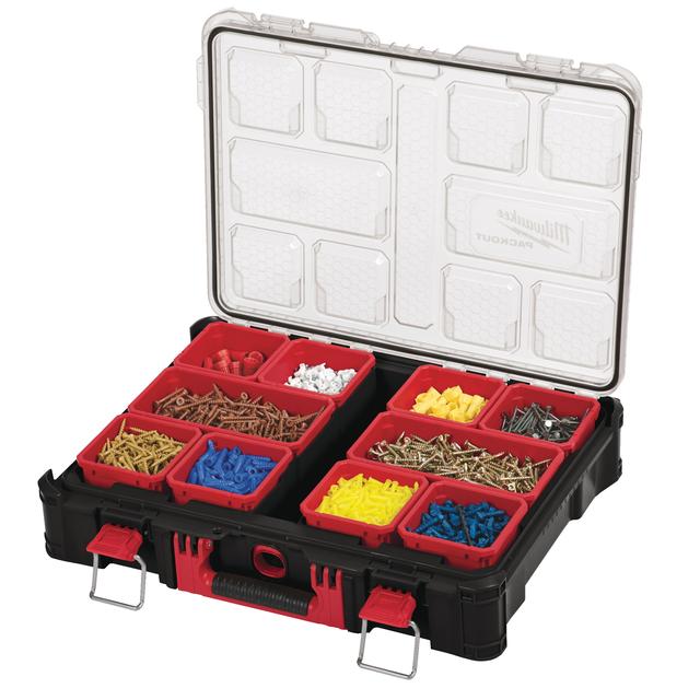 Milwaukee 500 x 380 x 120 mm PACKOUT Organiser, inkl. Sortierboxen