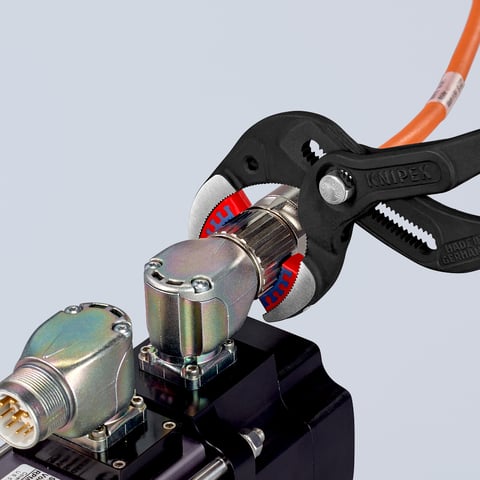 Knipex SpeedGrip Siphon- und Connectorenzange 81 11 250 250mm 10-75mm mit Kunststoffbacken