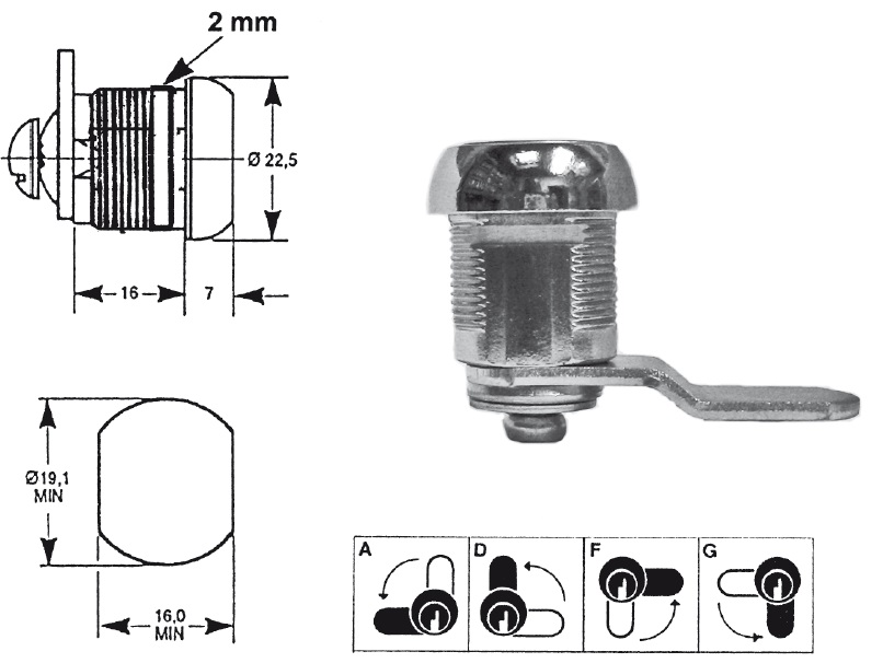 EURO-LOCKS Hebelzylinder X 47