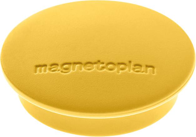 Produktbild magnetoplan Magnet D34mm VE10 Haftkraft 1300 g gelb