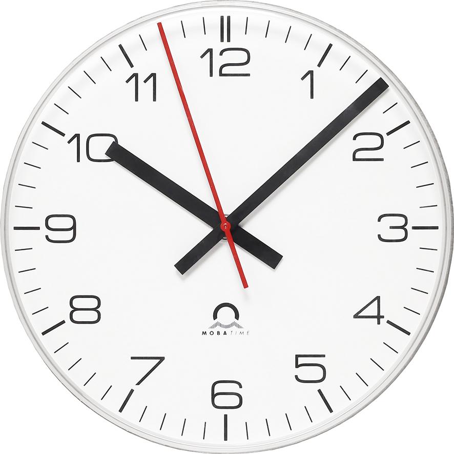 BÜRK MOBATIME Funk-Wanduhr D 400 mm arab. Zahlen Mobatime