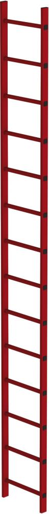 MUNK Schachtleiter 14 Sprossen L 3,92 m B450 mm LW 300 mm GFK