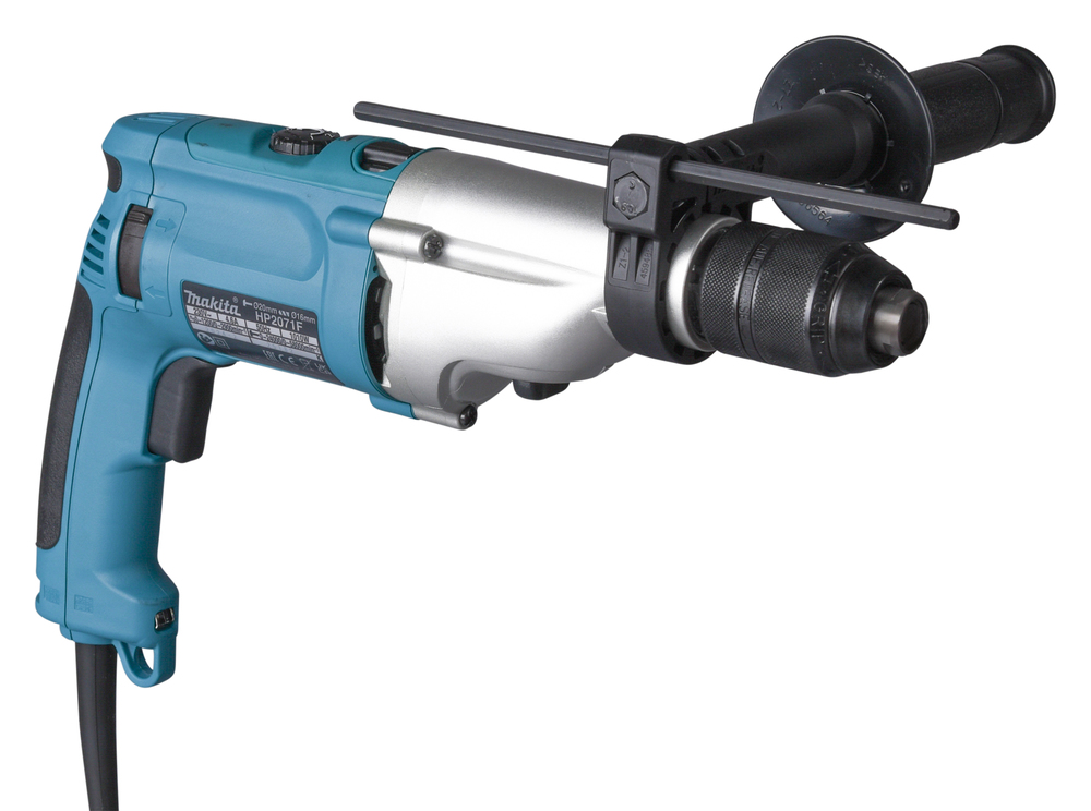 Makita HP2071FJ Schlagbohrmaschine 1010 W 2-Gang Schnellspannbohrfutter MAKPAC