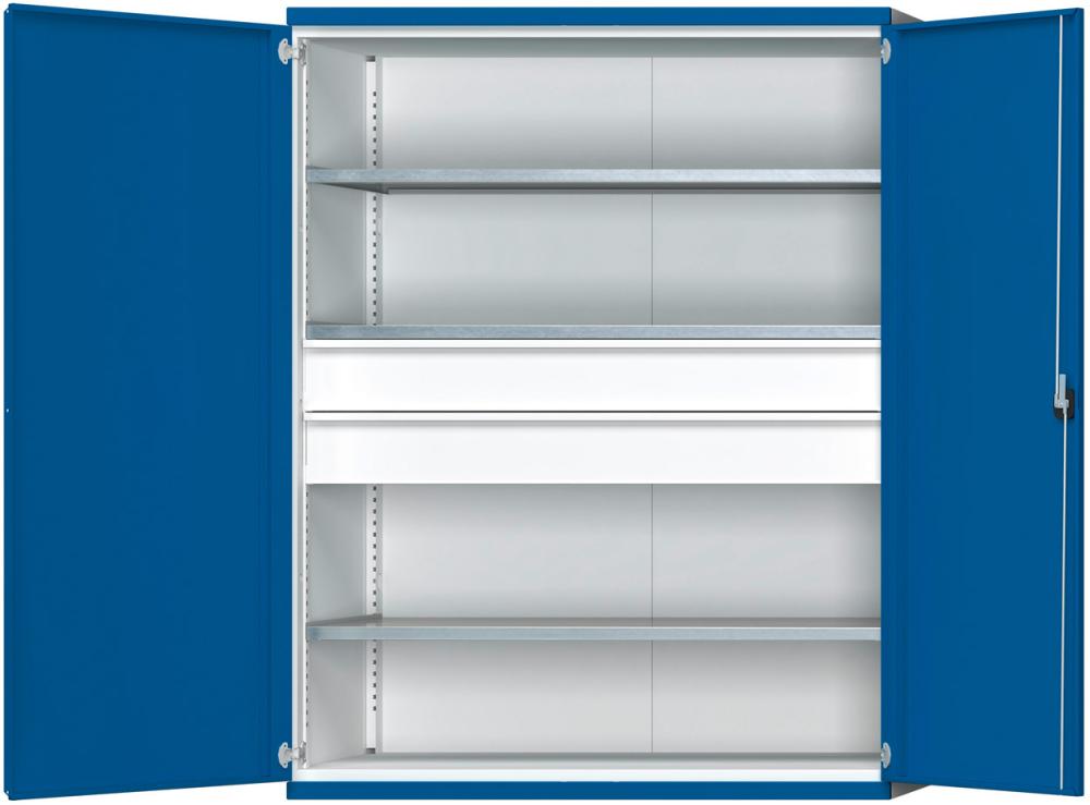 ANKE Schwerlastschrank ohne Mittelwand, mit 2 Schubladen FH 180 mm