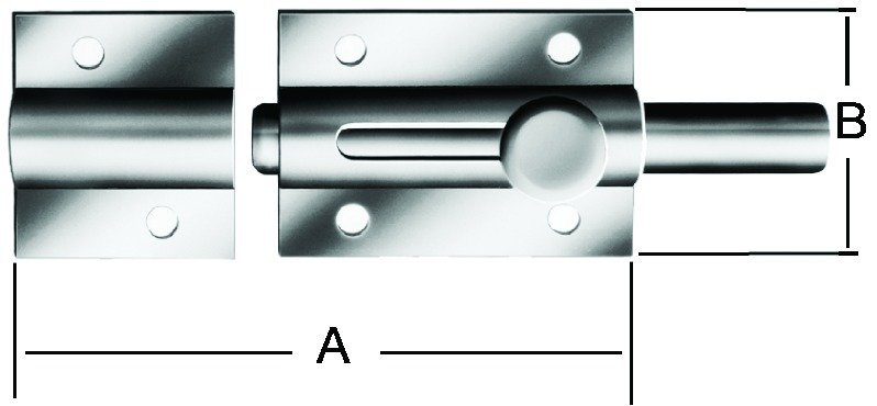 Vormann Bolzen-Knopfriegel 120x36mm Stahl verzinkt