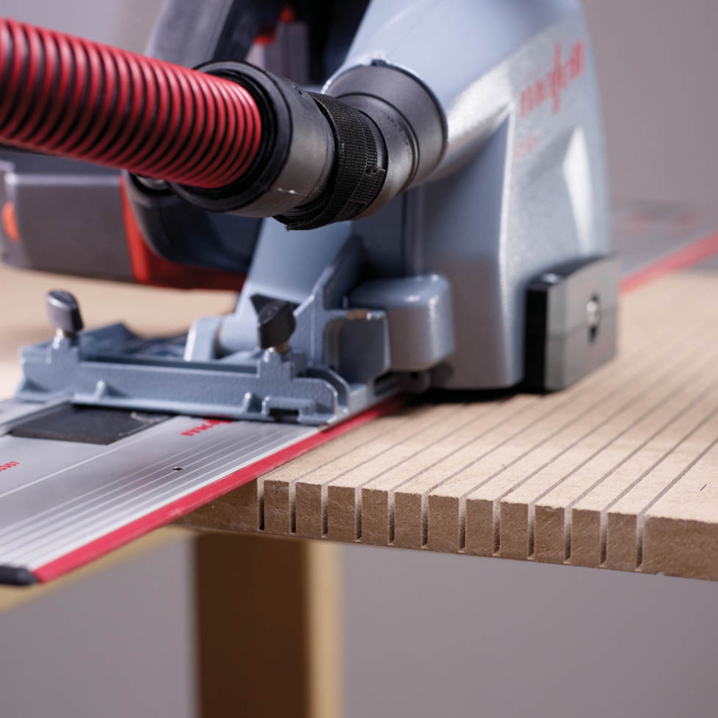 Mafell H+P Mafell Schlitzeinheit MF-SE3, Stichsäge, Verbundholz, Arbeitsbank, Holzplatte, Sägeblatt