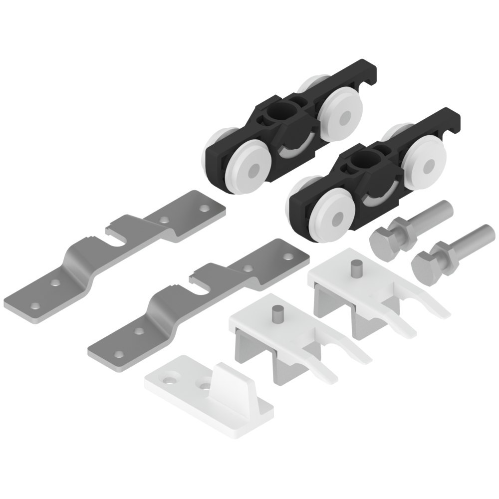 Objekttür-Schiebetürbeschlag,73, ohne Laufschiene,Materialkombination