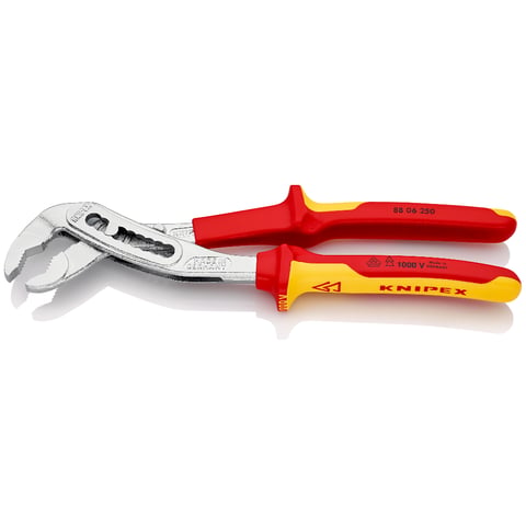 Knipex Alligator® Wasserpumpenzange 88 06 250 verchromt isoliert mit Mehrkomponenten-Hüllen, VDE-geprüft 250 mm