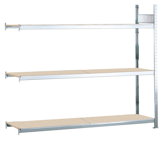 Schulte Anbauregal Weitspannregal WS 2000 2000x2000x800mm verzinkt 3 Ebenen Fachlast 400kg