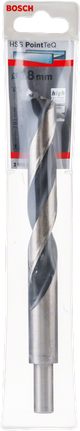 Bosch HSS PointTeQ 18mm twist drill bit reduced shank., Metallbohrer, Spiralbohrer, 8 mm, HSS-Stahl, Bosch