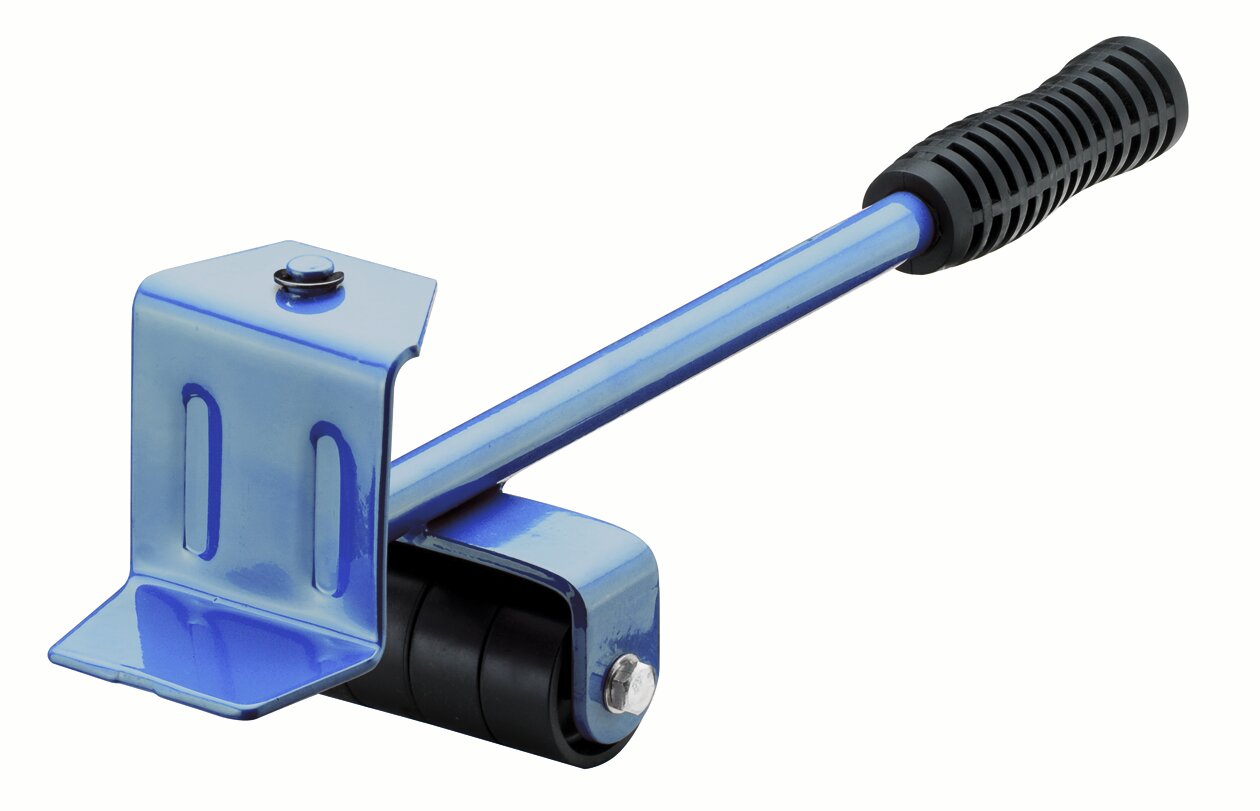 BS Rollen Lifter Stahl pulverbeschichtet mit 4 Kunststoffrollen Tragkraft 150 kg