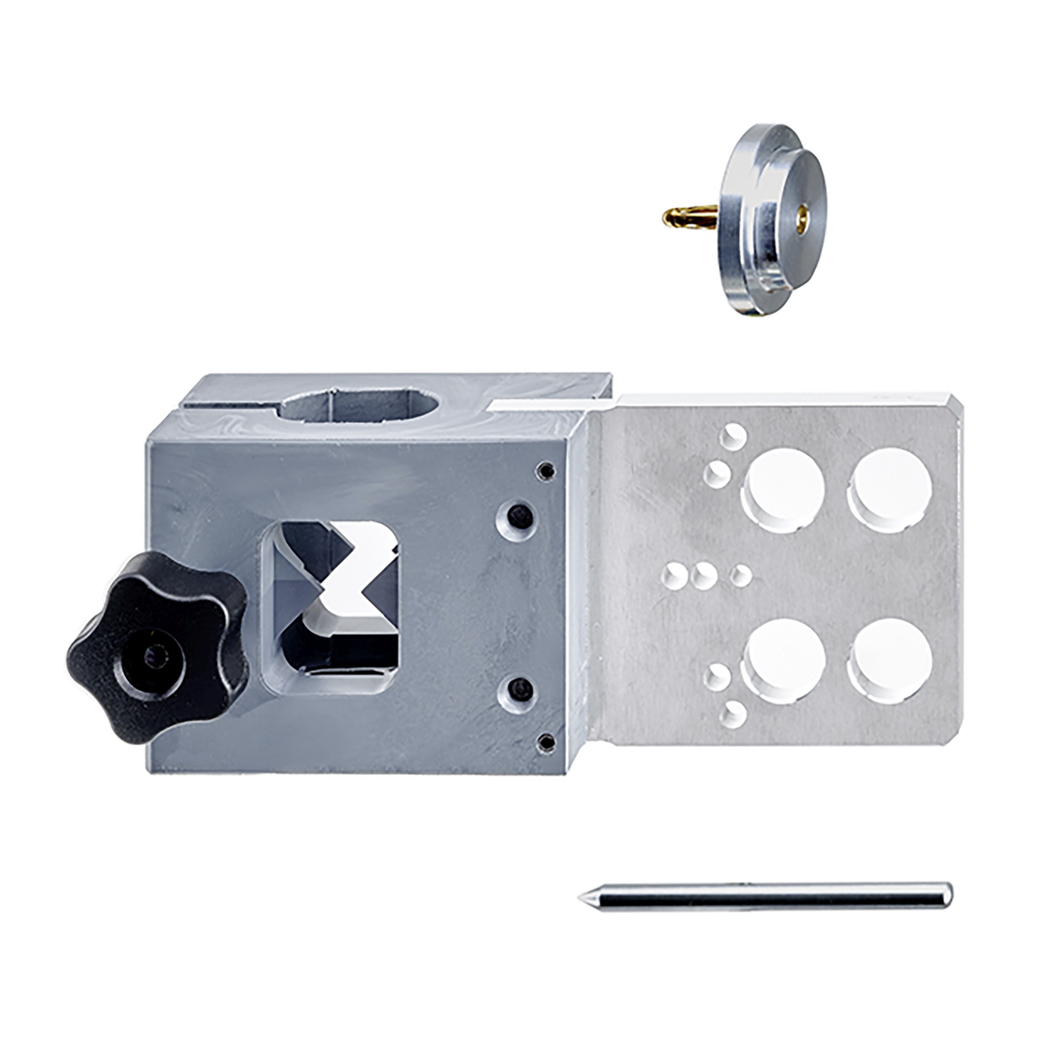 HETTICH Accura Bohrkörper mit Zentrierstift und Abgreifelement, Aluminium / Kunststoff, für Scharniere / Montageplatten