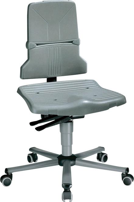 bimos Bimos Arbeitsstuhl 9823-1000 Sintec 2 grau Sitzhöhe 430-580 mm mit Rollen