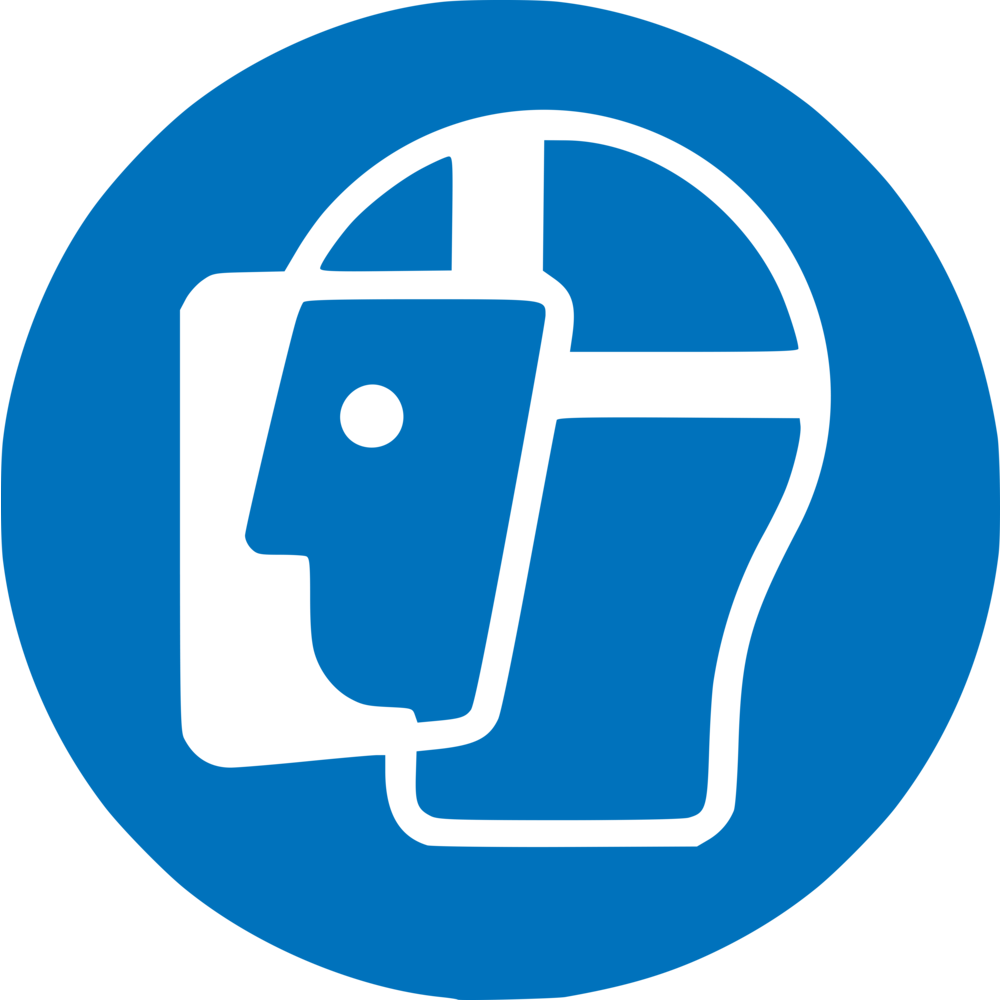 Safety pictogram Protect your face