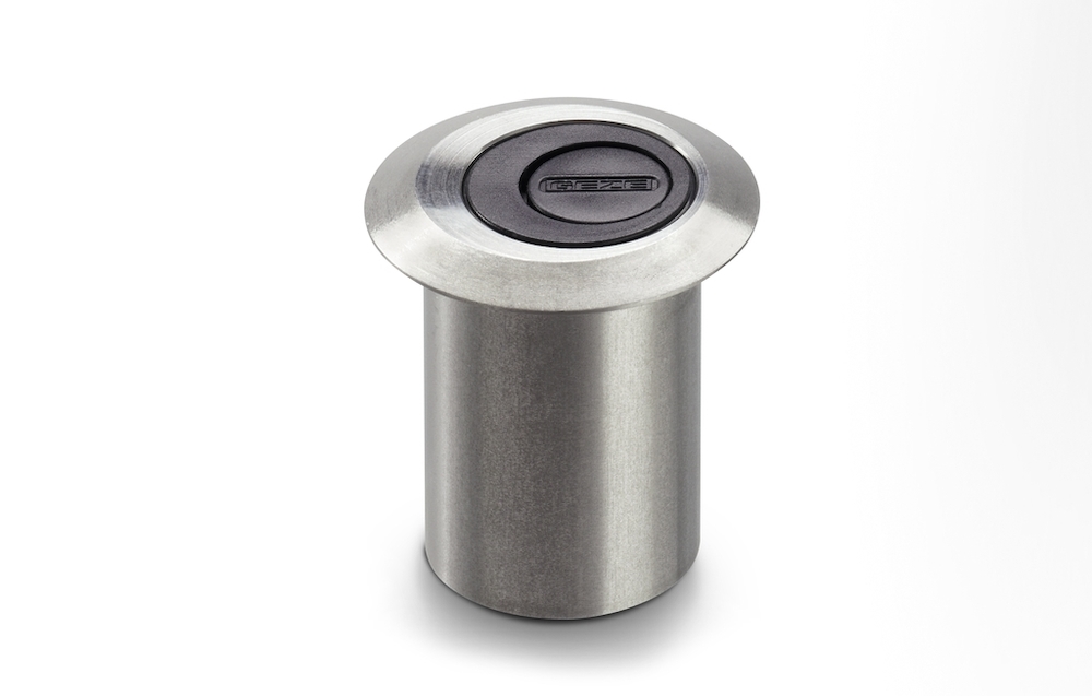 GEZE Bodenschließmulde Patch Fittings,verstellbar,silber