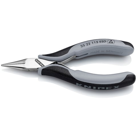 Knipex Elektronik-Greifzange ESD mit durchgestecktem Gelenk 115 mm