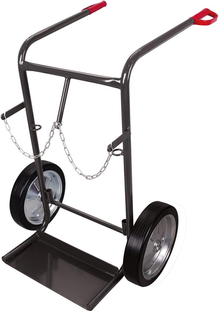 VARIOfit Stahlflaschenkarre für 40 - 50 Ltr. RAL 7016 fk-1300/AG