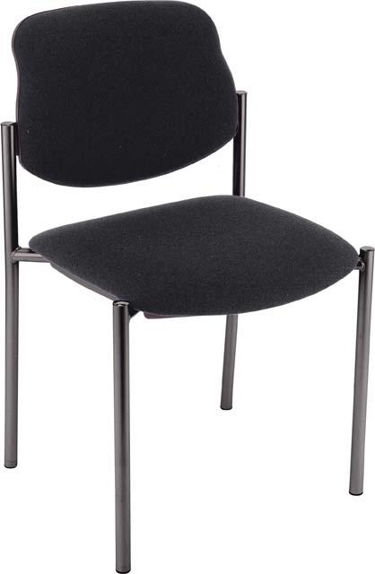 Besucherstuhl STYL ohne Armlehnen, Gestell schwarz