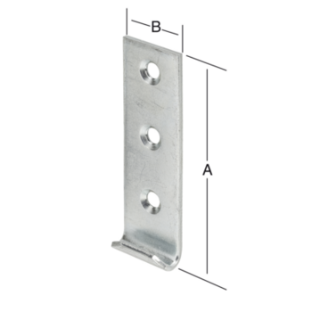 Vormann Schließhaken gerade 000008030Z 103x30mm Stahl verzinkt